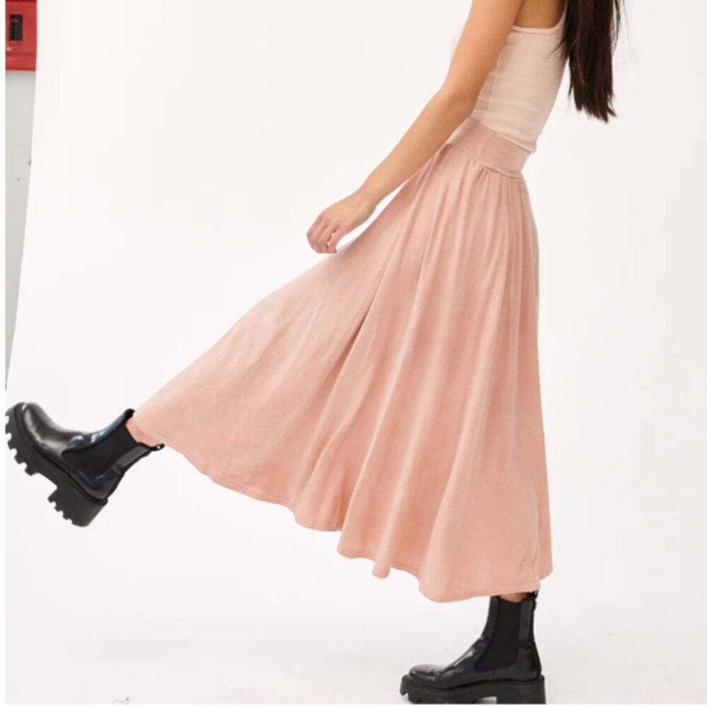 Groceries Apparel Hemp Patchouli Midi Skirt  - Size S - NWT!